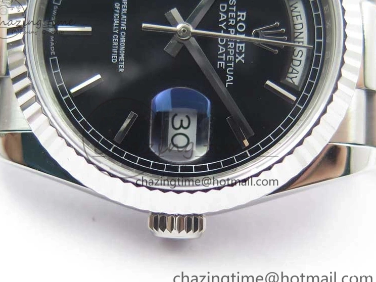 Bp Black President 36 SS Dial Edition Bracelet on Best Maker 128239 Day-Date 0112